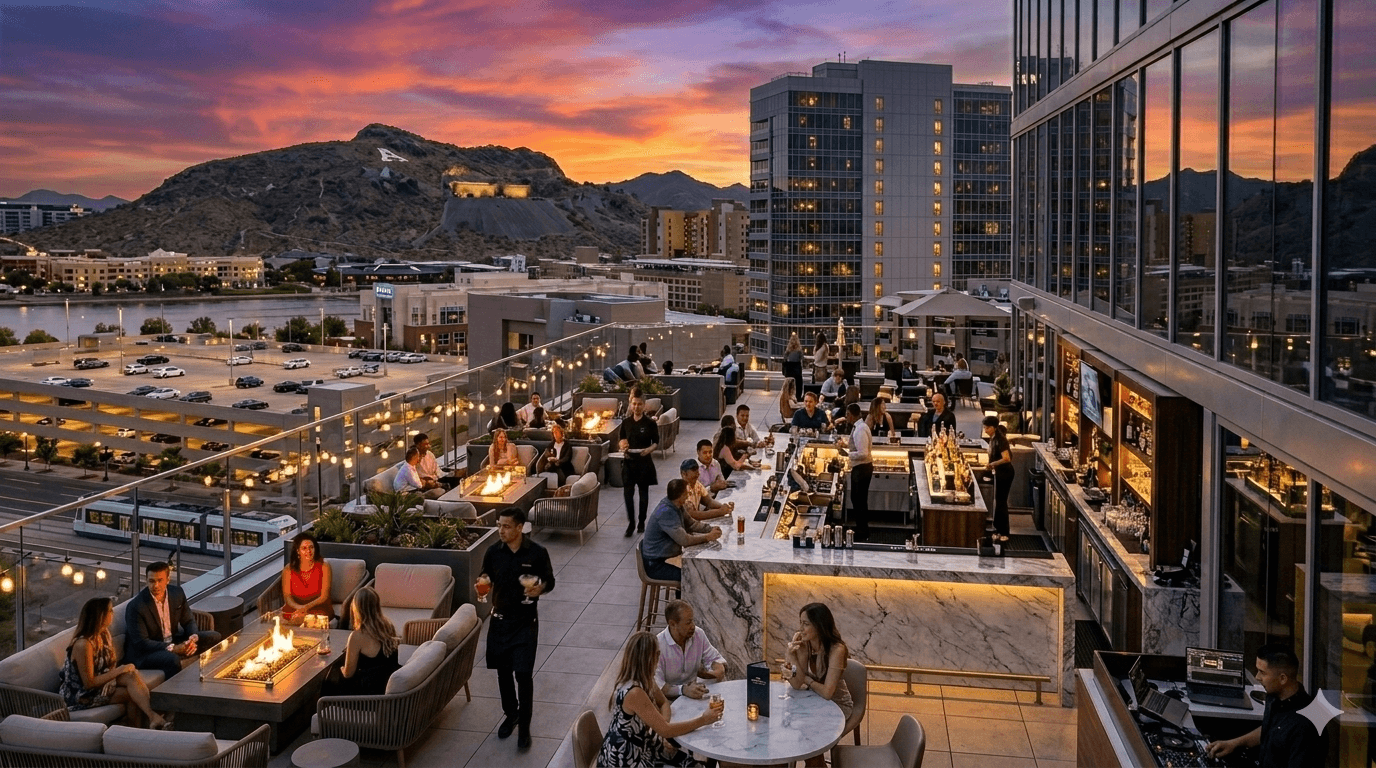 Rooftop event spaces